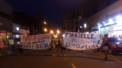 Marielle, Presente! Campo Grande foi para às ruas por Marielle e Anderson