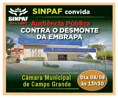 Audiência “Por uma Embrapa Pública, Democrática e Inclusiva,”acontece segunda-feira