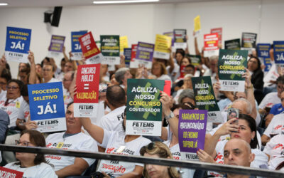 Fetems cobra concurso público e valorização da Educação; Pedro Kemp apoia luta da categoria
